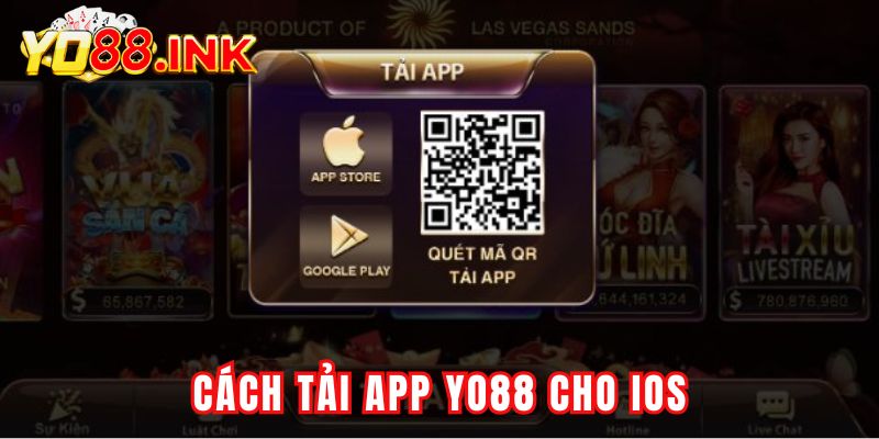 Cách tải app Yo88 dành cho hệ điều hành của IOS