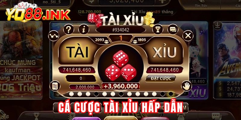 Cá cược tài xỉu hấp dẫn, trúng thưởng lớn